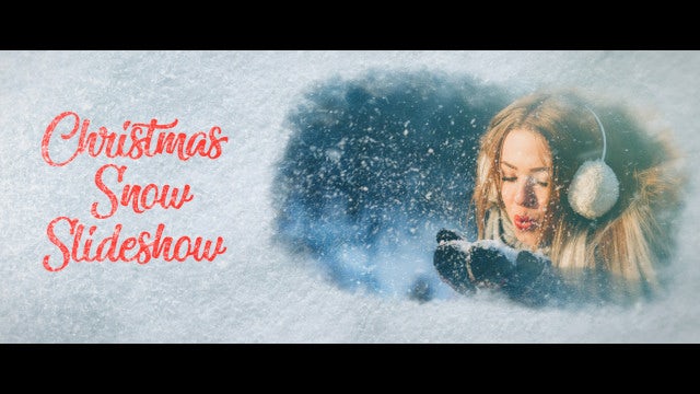 Christmas Snow Slideshow: Premiere Pro Templates