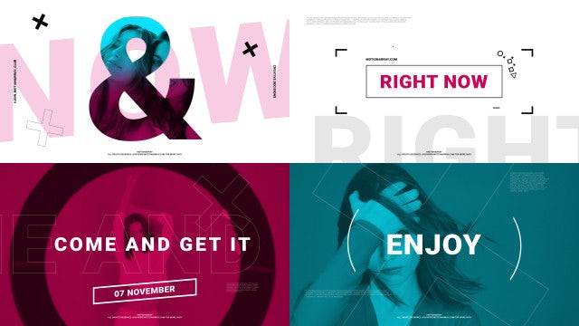 Fashion Stomp Opener: After Effects Templates