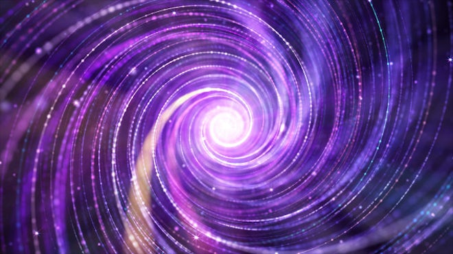 Slow Purple Vortex Particle Spiral - Stock Motion Graphics