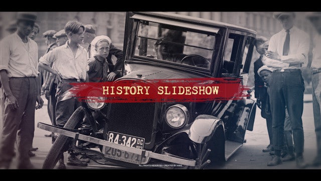 History Slideshow: After Effects Templates