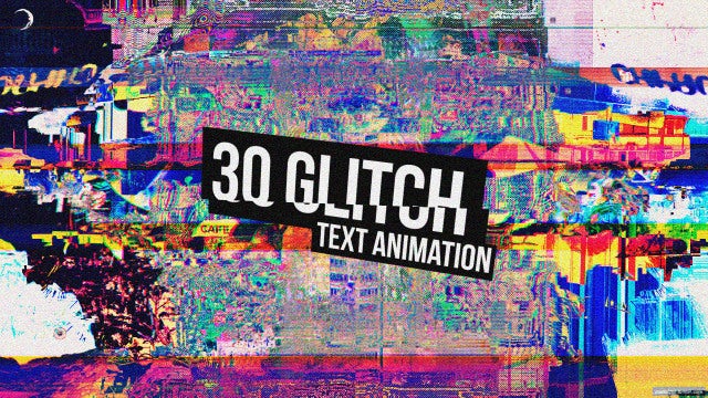 30 Glitch Titles: Premiere Pro Templates