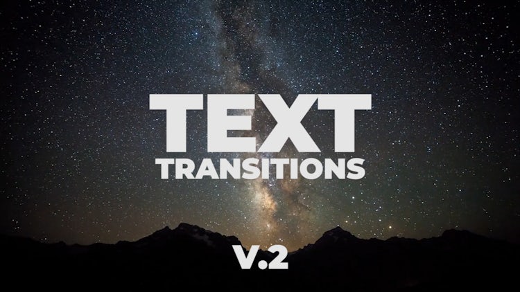 Universal Text Transitions V.2: Premiere Pro Presets