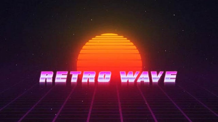 Retro Wave Title: Motion Graphics Templates