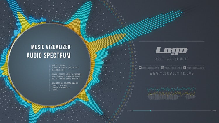 audio spectrum visualizer after effects template free download