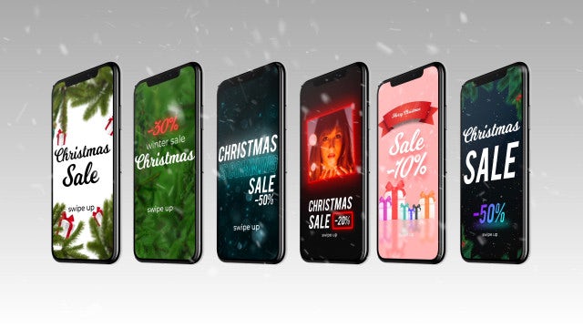Instagram Stories Christmas Sale Pack: After Effects Templates
