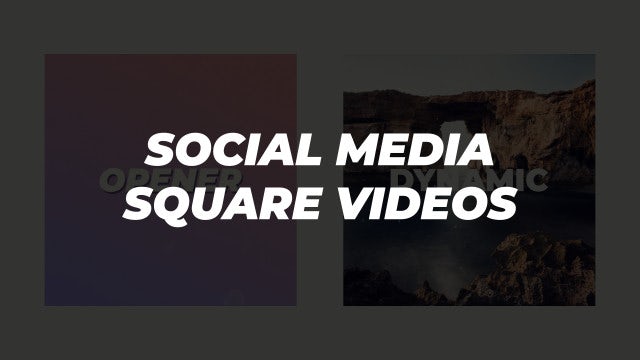 Square Openers: After Effects Templates