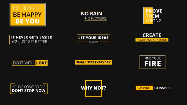 12 Creative Titles: Motion Graphics Templates