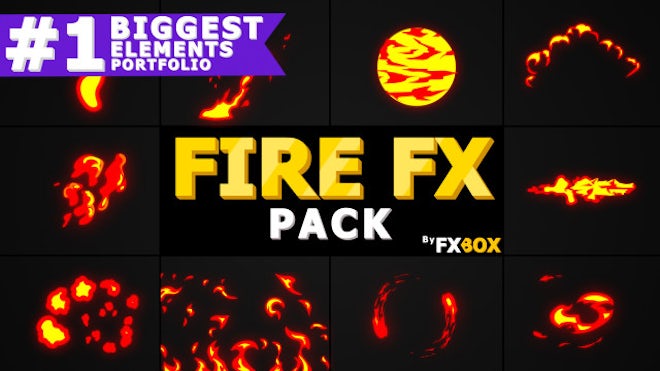 Cartoon Fire FX Pack - Stock Motion Graphics | Motion Array