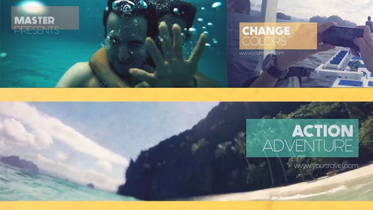 Holiday Travel Vlog: After Effects Templates