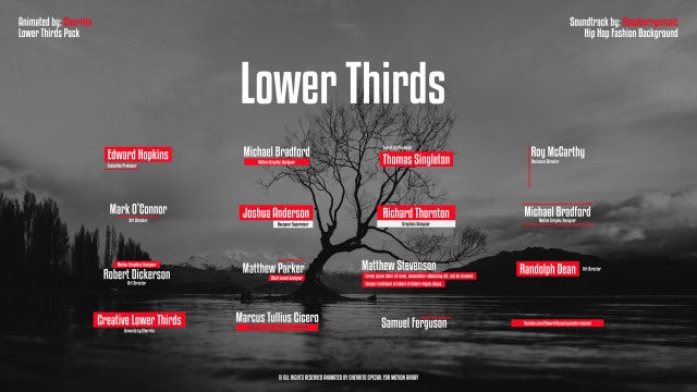 Creative Lower Thirds: After Effects Templates