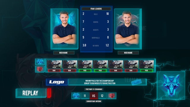 Cybersport Broadcast Package : After Effects Templates