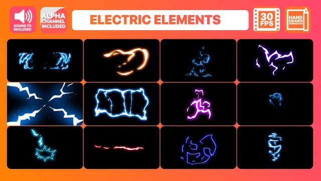 Flash FX Electric Elements And Transitions: Stock Motion Graphics