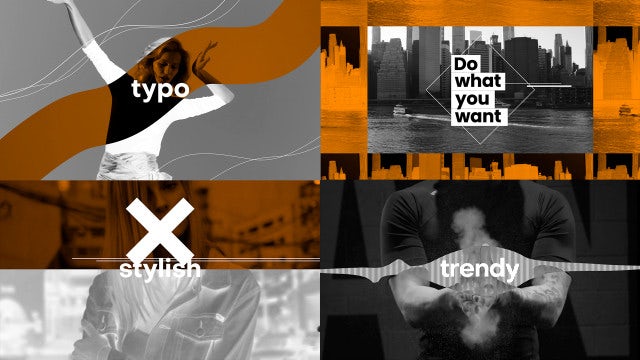 Typo Glitch Opener: After Effects Templates
