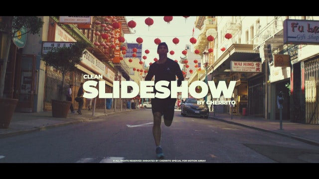 Clean Slideshow: After Effects Templates