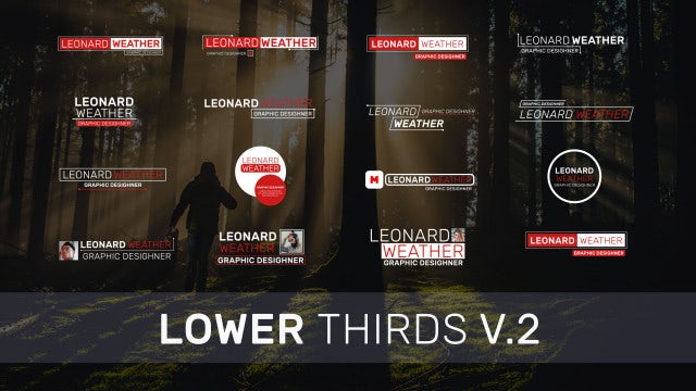 Lower Thirds v.2: After Effects Templates