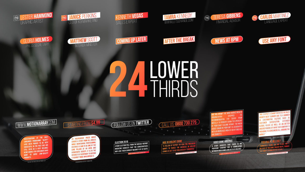 lower third after effects templates