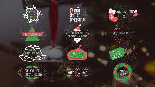 Christmas Titles Pack: Premiere Pro Templates