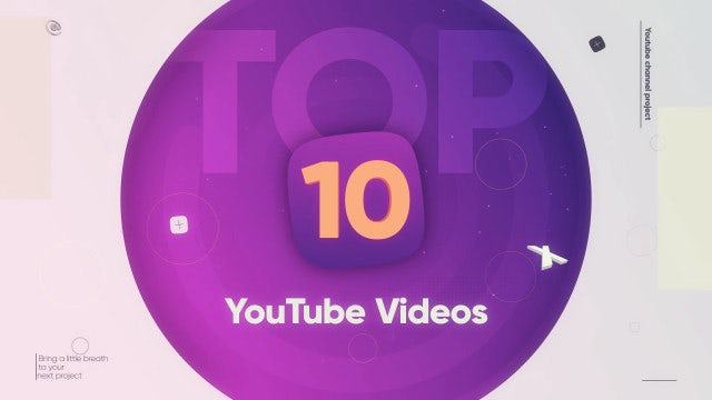Top 10 Videos: After Effects Templates