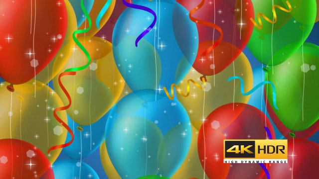 Balloon Party Background: Stock Motion Graphics
