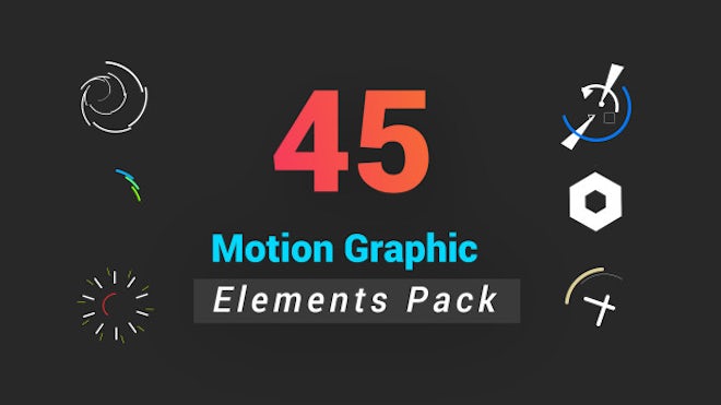 45 Motion Graphic Elements Pack - Stock Motion Graphics | Motion Array