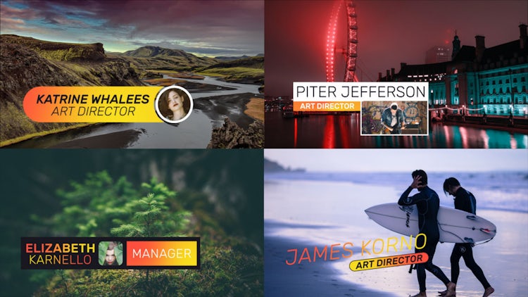 Creative Lower Thirds: Premiere Pro Templates