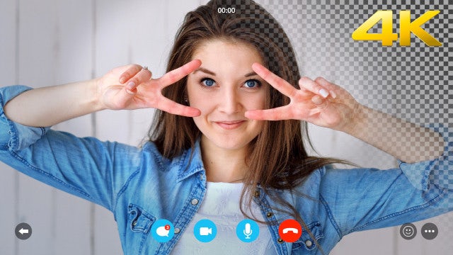 Video Chat Screen 4K Overlay: Stock Motion Graphics