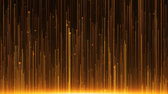 Gold Rays Rising: Stock Motion Graphics