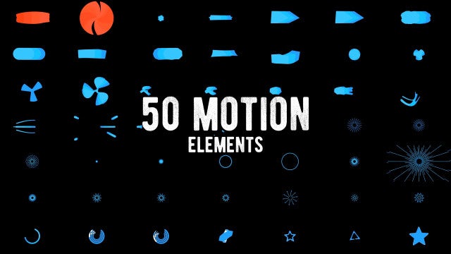 50 Motion Elements Pack: After Effects Templates