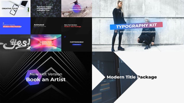 Typography: After Effects Templates