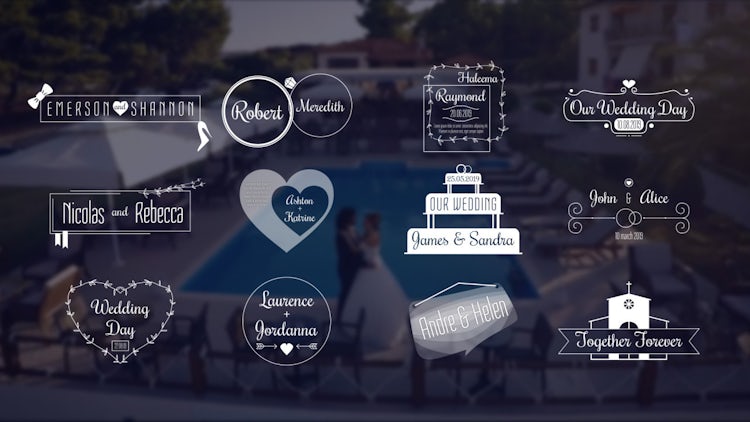 Elegant Wedding Titles: After Effects Templates