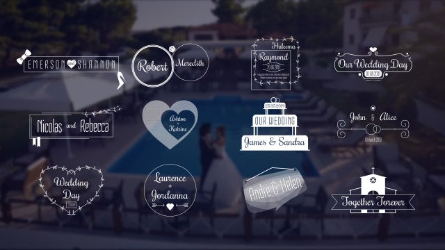 Elegant Wedding Titles: After Effects Templates