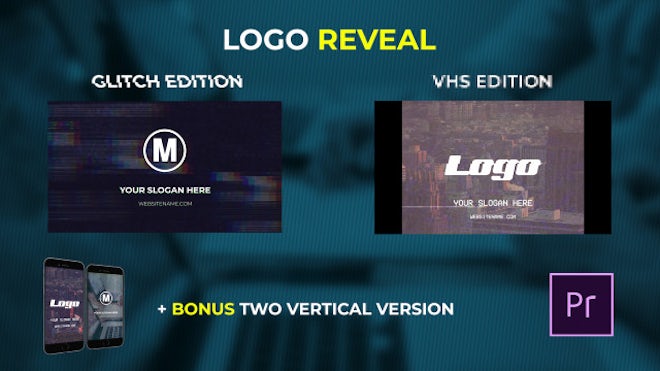 Logo Reveal - VHS & Glitch Edition - Premiere Pro  