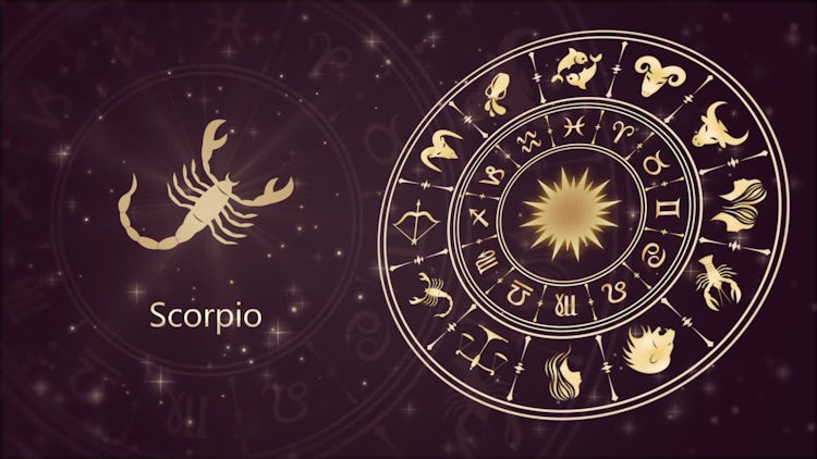 Scorpio Zodiac And Horoscope Wheel - Stock Motion Graphics | Motion Array