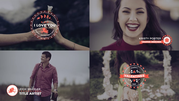 Valentine Titles & Lower Thirds: After Effects Templates