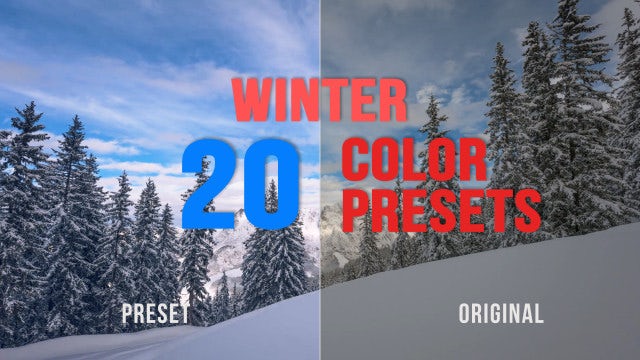 Winter Color Presets: Premiere Pro Presets