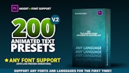 200 Text Preset For Premiere Pro Motion Graphics Templates Motion Array