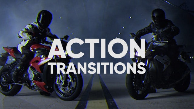 Action Transitions: After Effects Templates