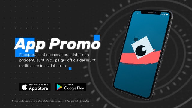 App Promo: After Effects Templates