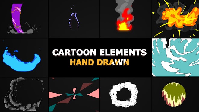 Cartoon Elements Pack - After Effects Templates | Motion Array
