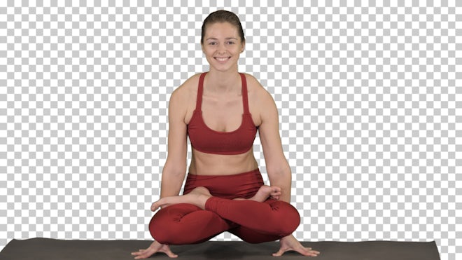Woman Doing Yoga - Stock Video