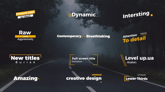 Unique Titles: After Effects Templates