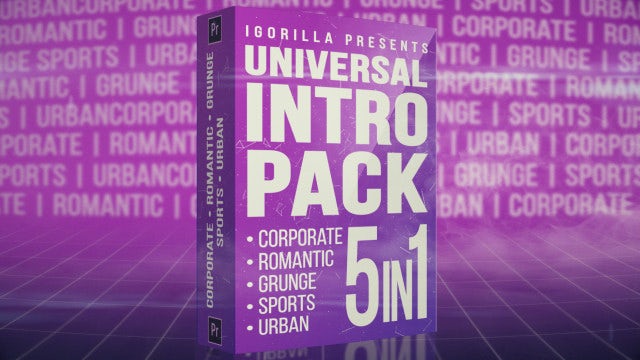 Universal Intro Pack: Premiere Pro Templates