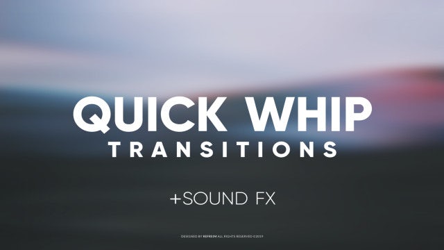 Quick Whip Transitions: After Effects Templates
