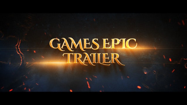 Games Epic Trailer: After Effects Templates