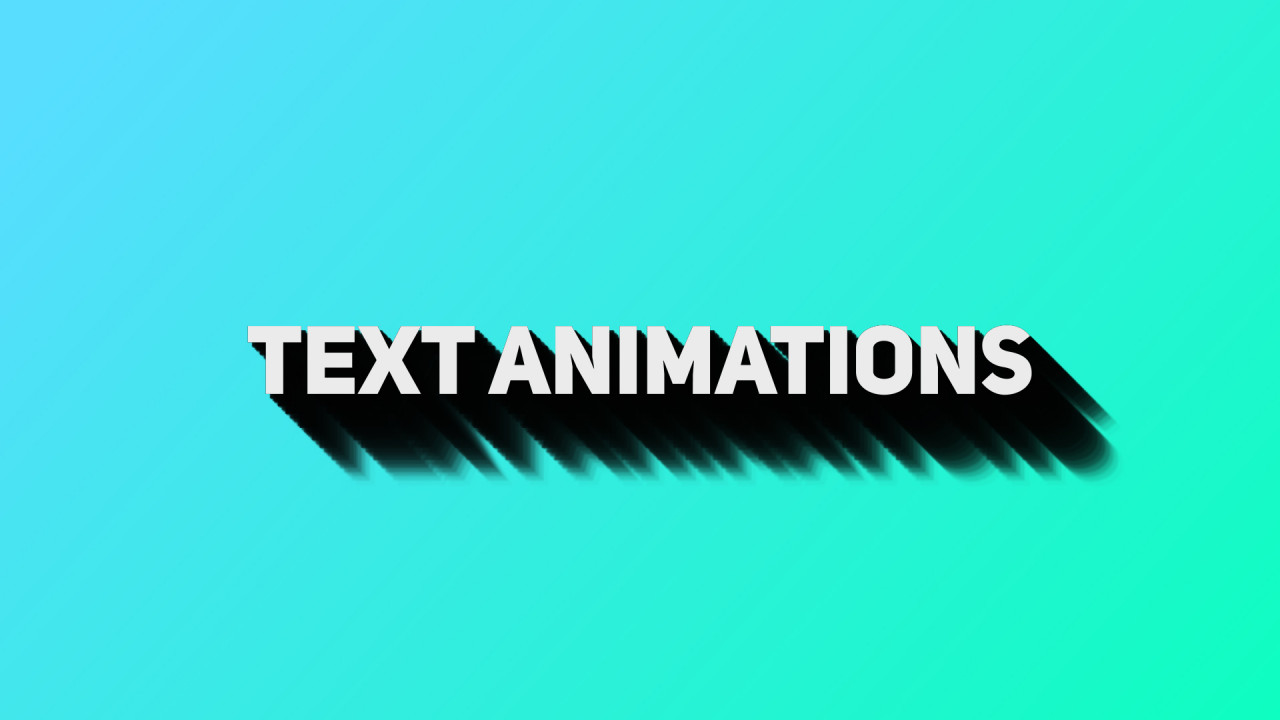 text animation premiere pro