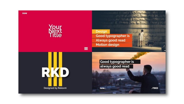 Modern Typography Scenes: Premiere Pro Templates