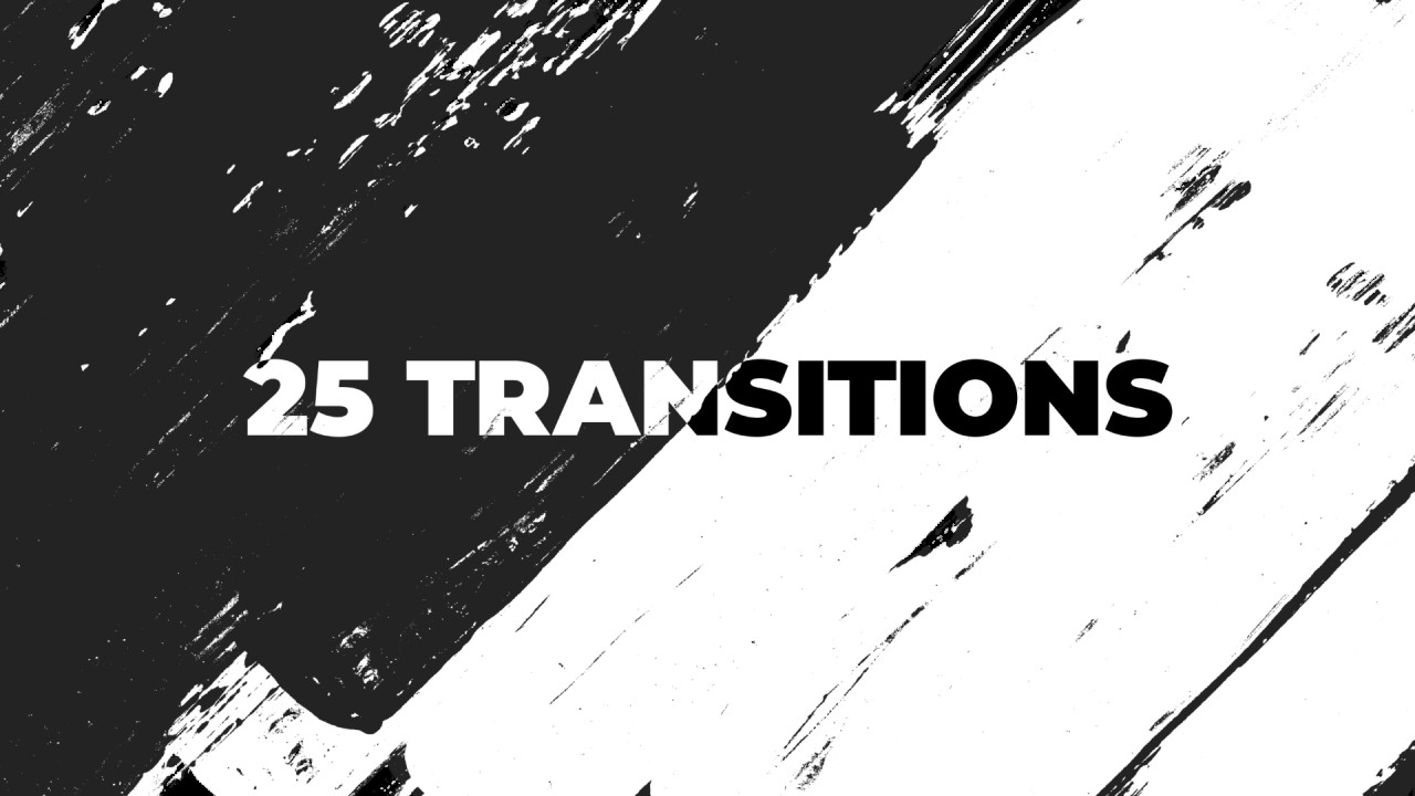 paint brush transition reveal pack after effects template free download