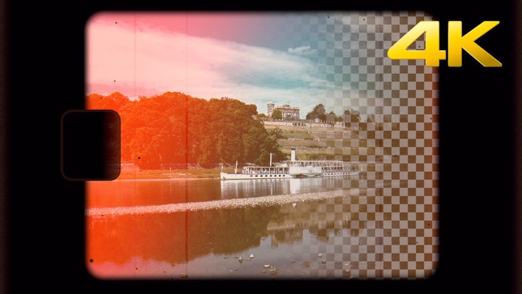 Super 8mm Burned Film Strip: Stock Motion Graphics