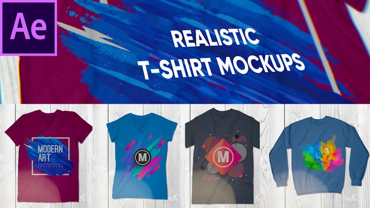 Download Realistic T-Shirt Mockup Pack - After Effects Templates ...