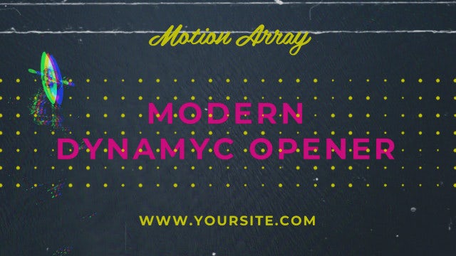 Modern Dynamic Opener: Premiere Pro Templates